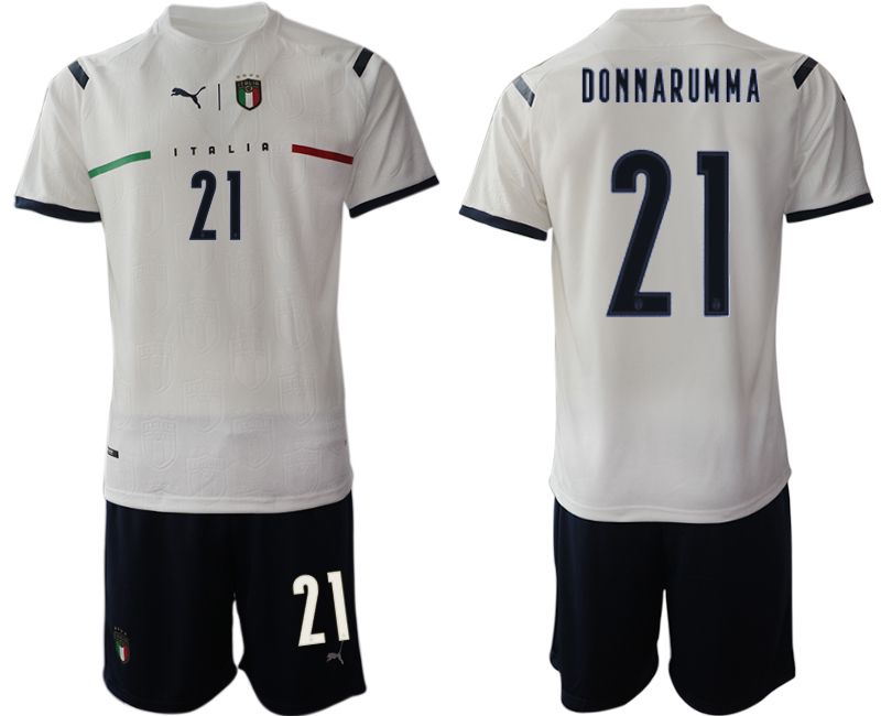 Men 2020-2021 European Cup Italy away white #21 Soccer Jersey->italy jersey->Soccer Country Jersey
